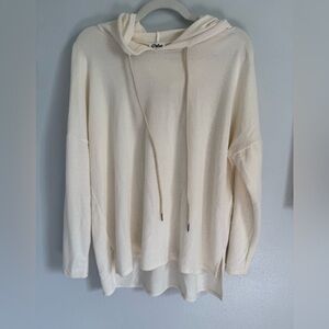 Pulse Boutique Women’s Soft Cream Hoodie Size Small NWOT